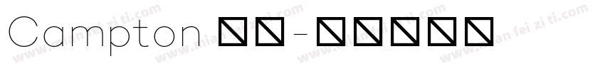 Campton 字体字体转换